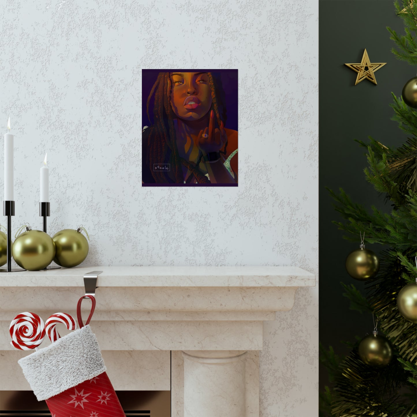Ceara Black Woman Poster Print