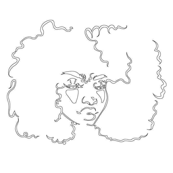 Logo Lineart Sticker