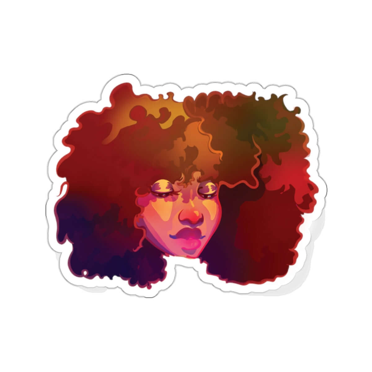 Bikigai, Bikigai sticker, Black Pride, BLM, Black art, Black sticker, Black stickers, Black girl stickers, Black merch