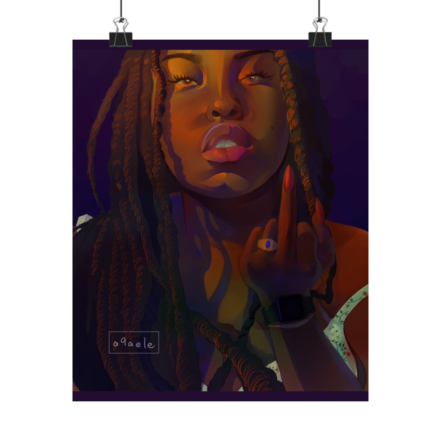 Ceara Black Woman Poster Print